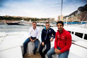 Alejandro Agag, Sebastien Buemi, Lucas Di Grassi