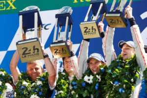 Fritz Enzinger, Brendon Hartley, Earl Bamber, Timo Bernhard