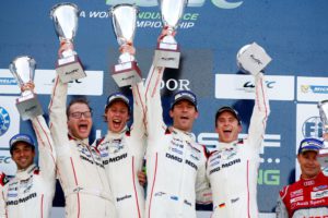 Andreas Seidl, Brendon Hartley, Mark Webber, Timo Bernhard