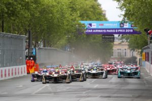 start, Jean-Eric Vergne, Sam Bird, Andre Lotterer, Maro Engel, Formula E