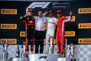 Max Verstappen, Kimi Raikkonen, Lewis Hamilton