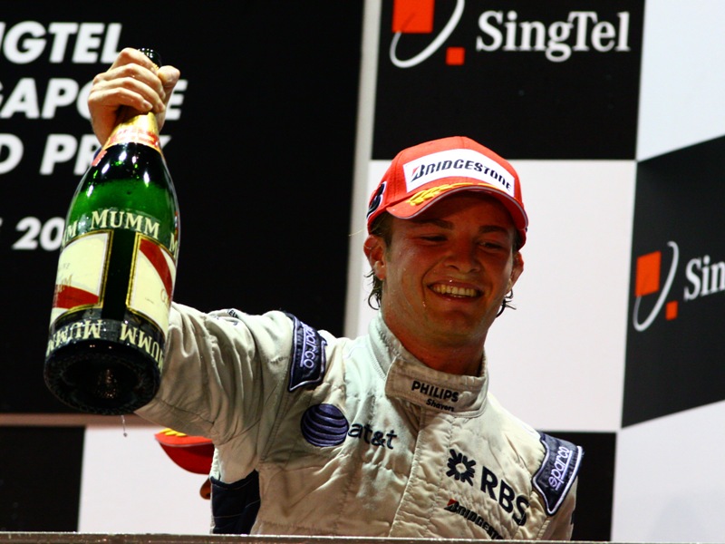 1252535943nico rosberg singapore podium 2008