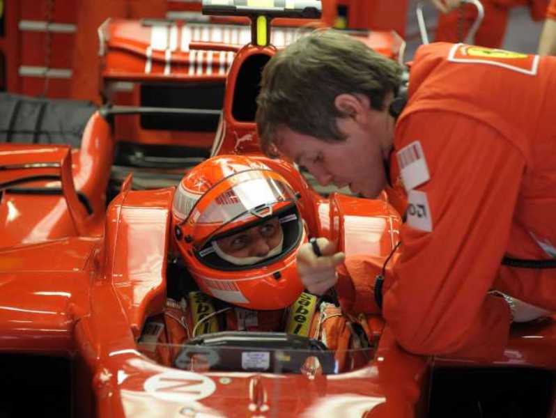1249544749michael schumacher tests in barcelona ot ferrari