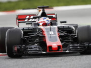Romain Grosjean, F1 Catalunya test