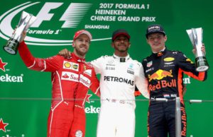 Lewis Hamilton, Sebastian Vettel, Max Verstappen