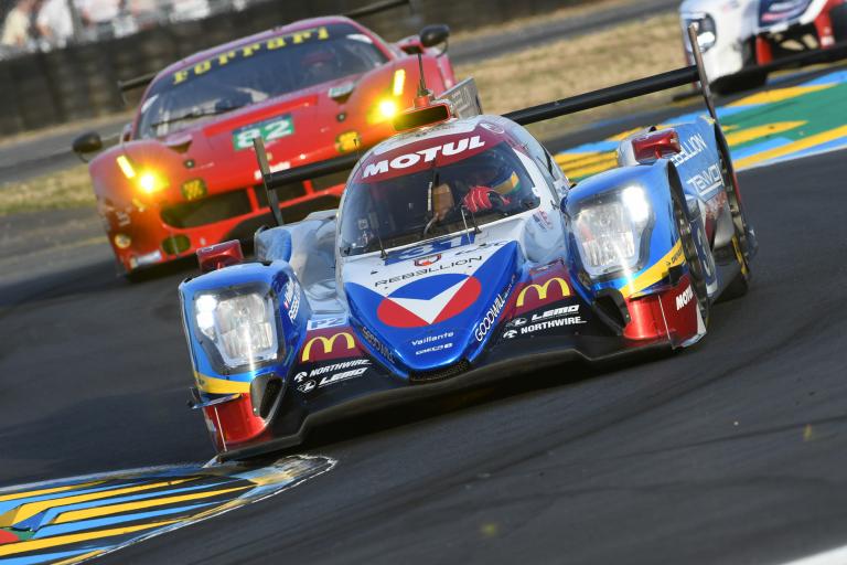 На първо в LMP2 е екипът на Rebellion Racing с Oreca 07