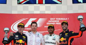Lewis Hamilton, Max Verstappen, Daniel Ricciardo