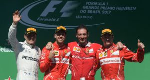 Sebastian Vettel, Valtteri Bottas, Kimi Raikkonen