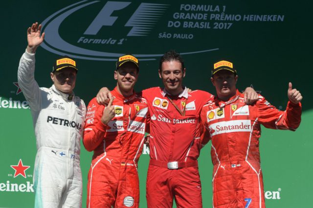 Sebastian Vettel, Valtteri Bottas, Kimi Raikkonen