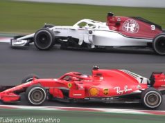 Първи обиколки в Каталуния на Ferrari SF71H и Alfa Romeo Sauber C37 Formula 1 2018