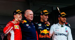 Sebastian Vettel, Lewis Hamilton, Daniel Ricciardo, Adrian Newey