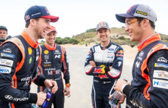 Thierry Neuville, Sebastien Ogier, Nicolas Gilsoul, Anders Jaeger