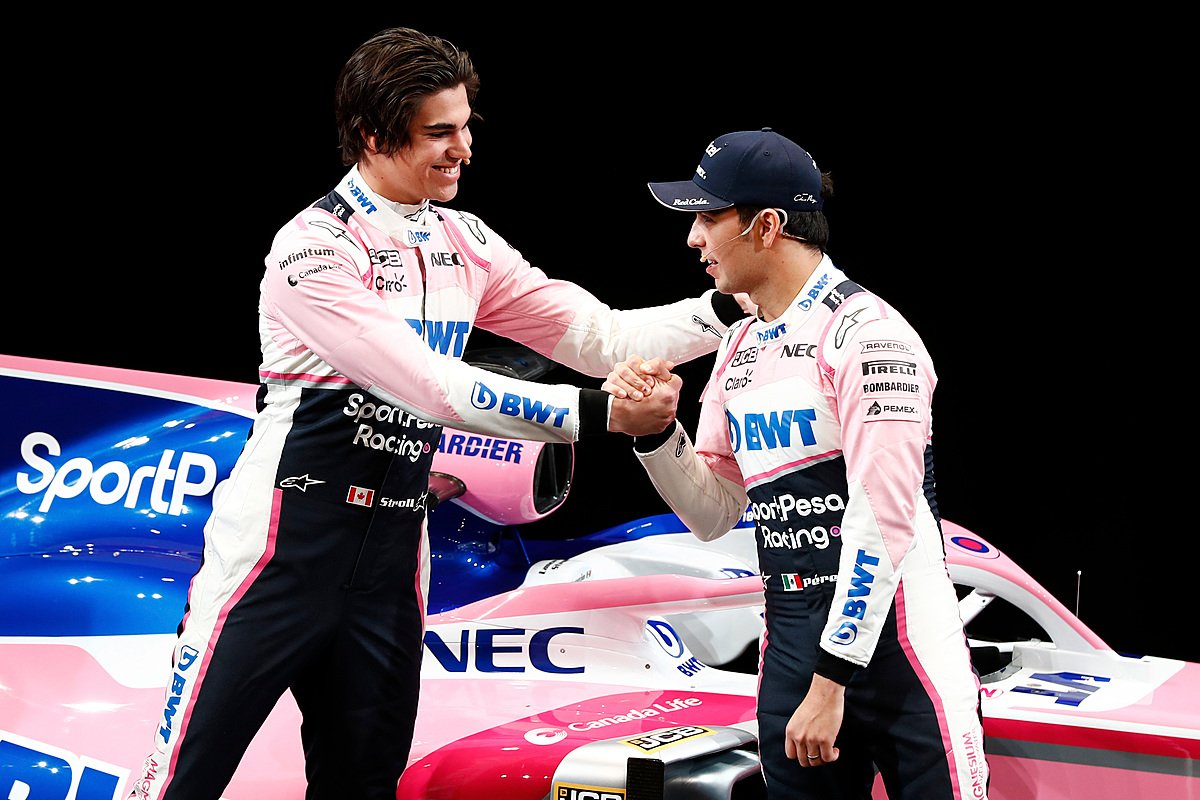 2019_force india launch 3 Ланс Строл и Серхио Перес