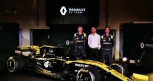 Nico Hulkenberg, Cyril Abiteboul. Daniel Ricciardo