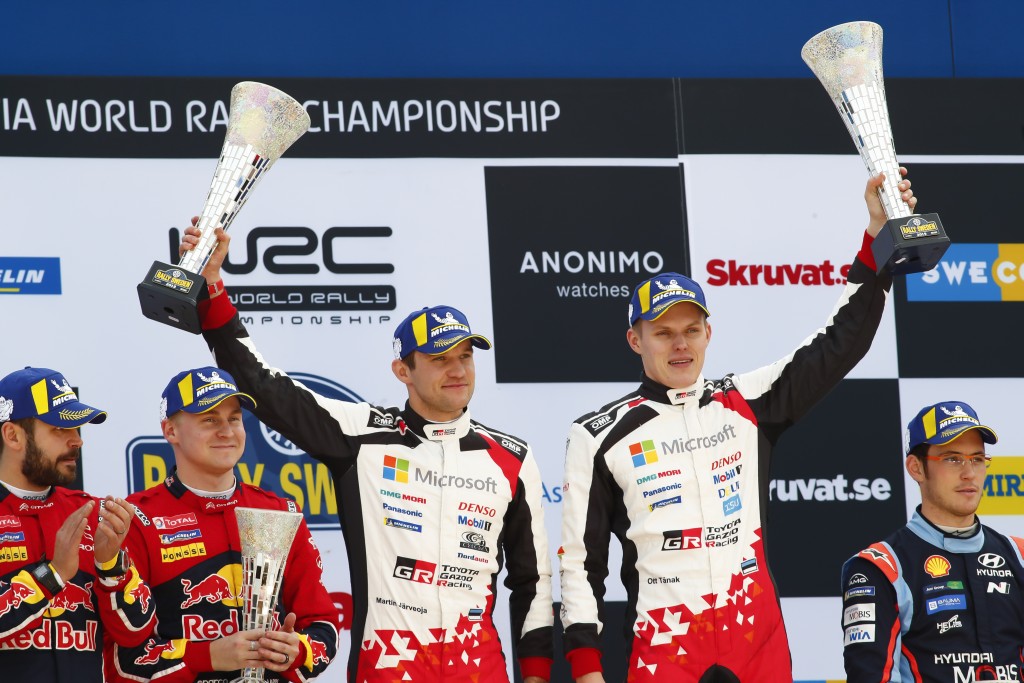 tanak sweden 2019 podium От Танак