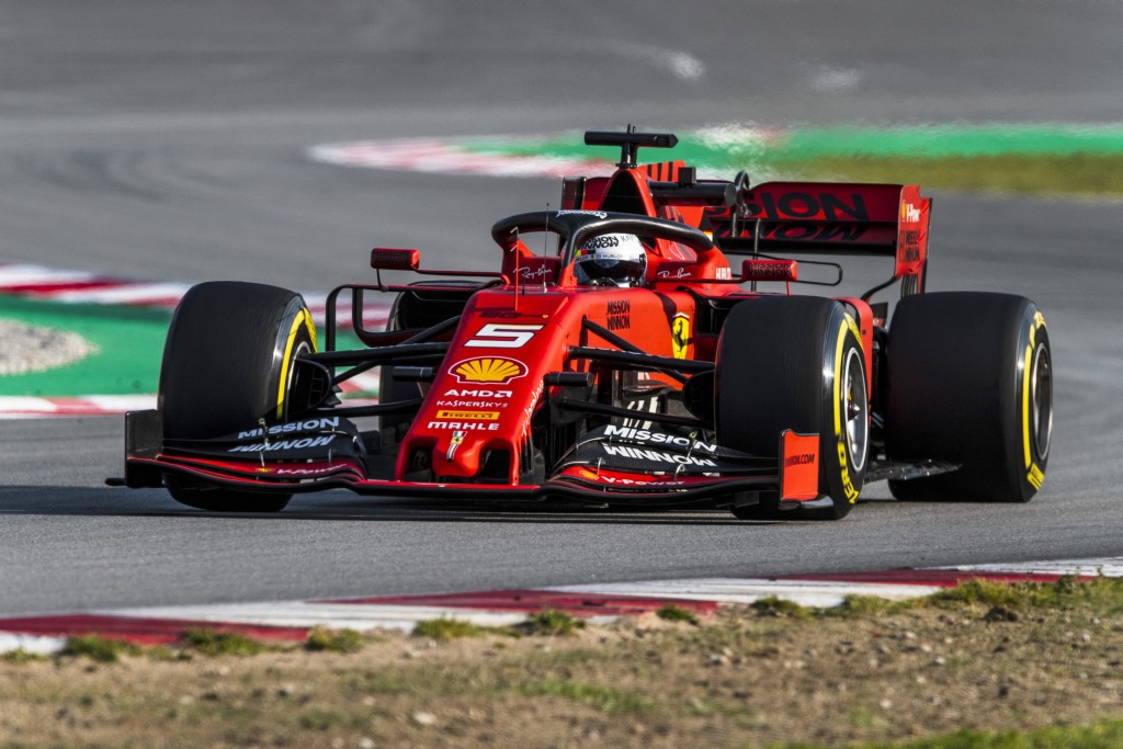 vettel test day 3 2019 barcelona Себастиан Фетел