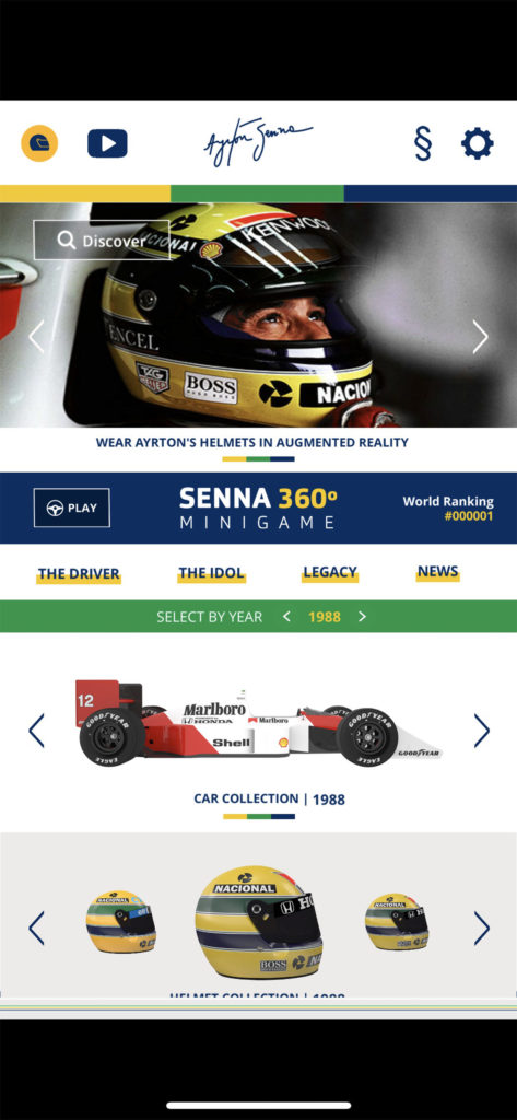 Senna 360, Ayrton Senna