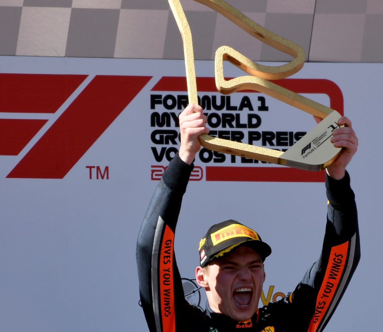2019_austria max podium Макс Верстапен