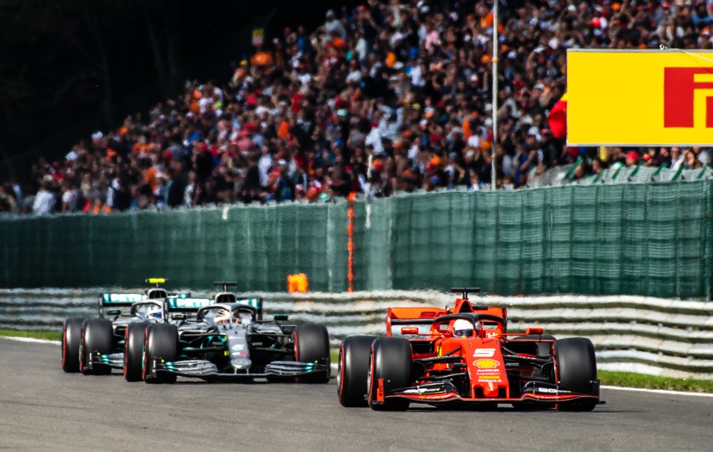 Sebastian VETTEL, Lewis HAMILTON and Valtteri BOTTAS, Belgium/Sp Гран при на Белгия, Себастиан Фетел, Ферари