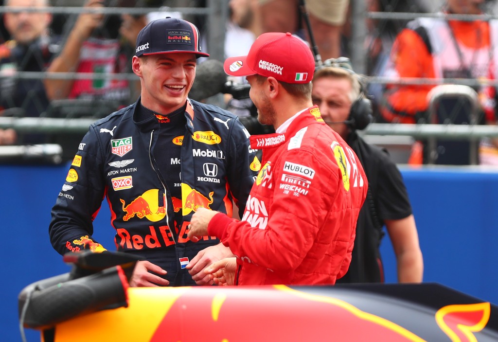 seb-max mexico 2019 Макс Верстапен и Фетел