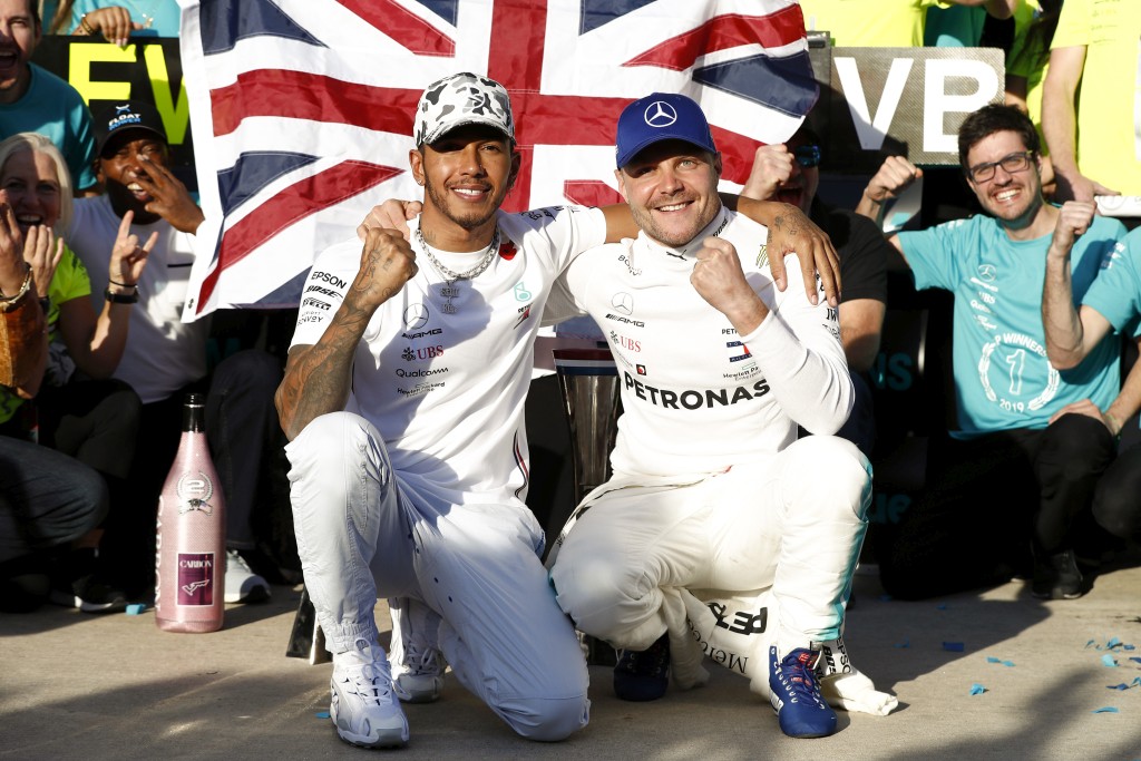 2019 United States Grand Prix, Sunday - LAT Images Люис Хамилтън и Валтери Ботас
