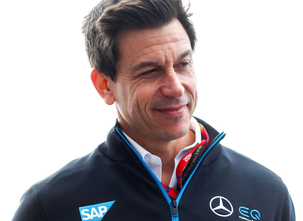 Toto Wolff, Team Principal, Mercedes AMG F1 in Mercedes Benz EQ uniform Тото Волф