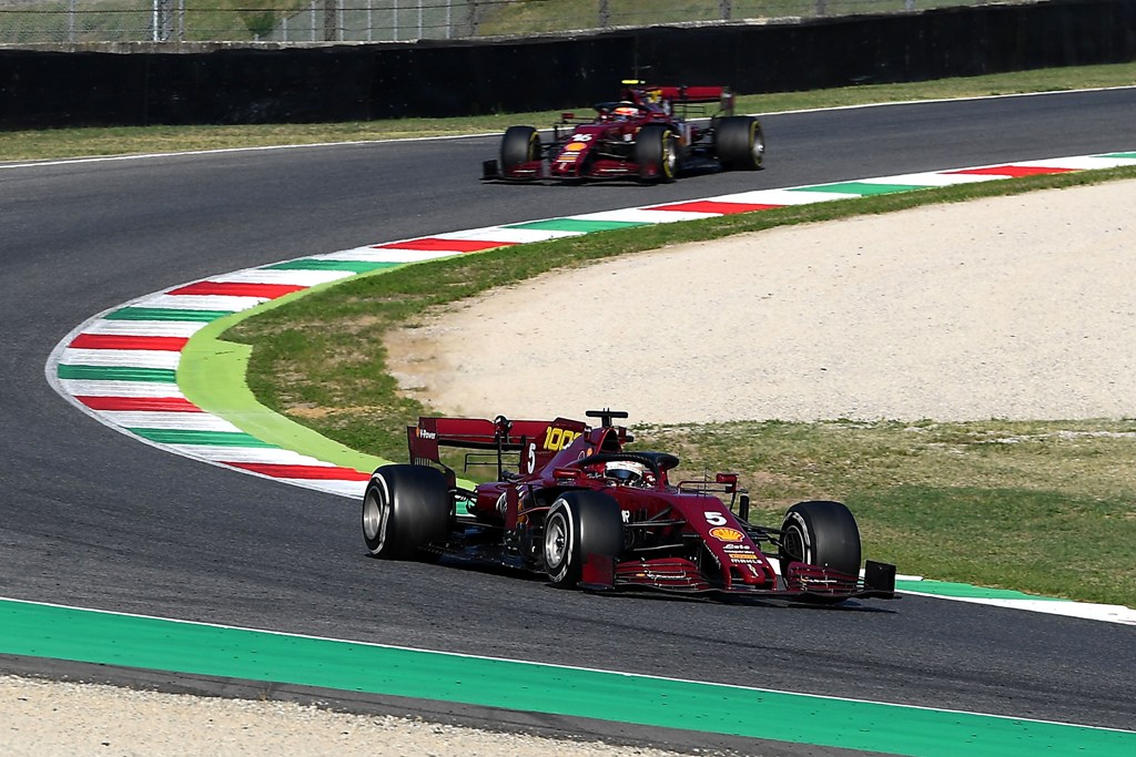 GP TOSCANA FERRARI 1000 F1/2020 - DOMENICA 13/09/2020 Себастиан Фетел, Шарл Льоклер