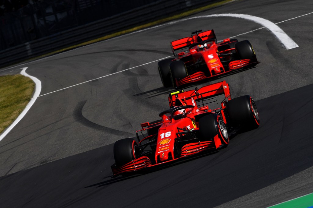 GP GERMANIA F1/2020 - DOMENICA 11/10/2020 Шарл Льоклер, Себастиан Фетел