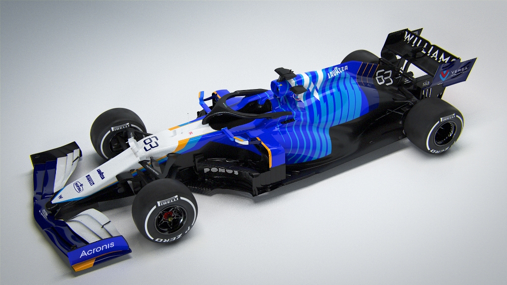Williams Racing FW43B - 2021 Car Launch, Friday 5th March 2021, Grove, UK Уилямс FW43B