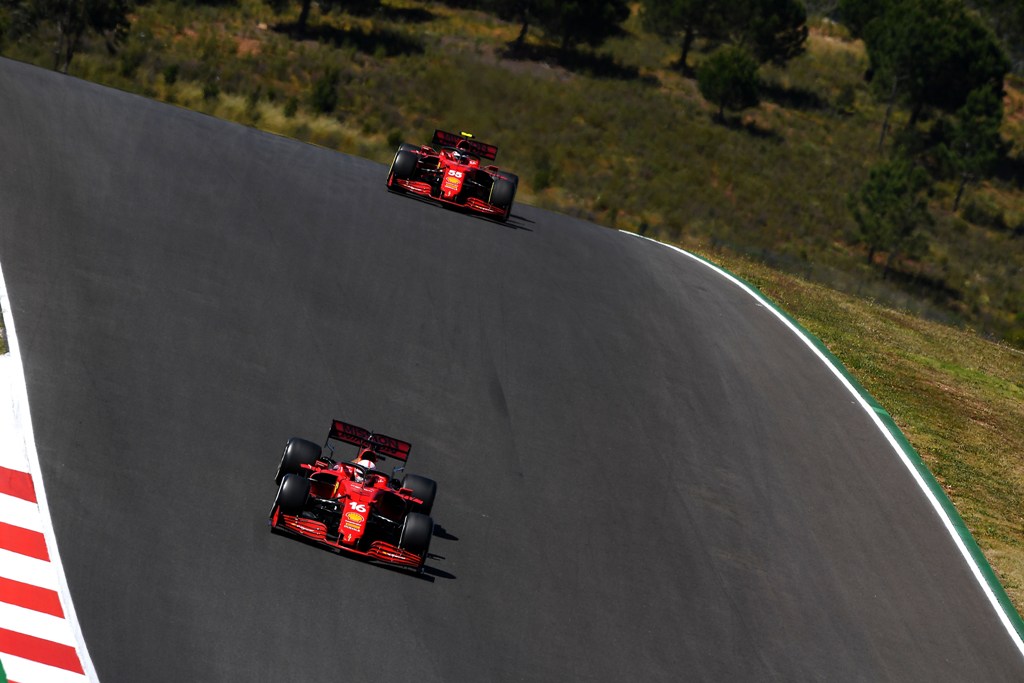 GP PORTOGALLO F1/2021 - DOMENICA 02/05/2021 Шарл Льоклер, Карлос Сайнц, Ферари