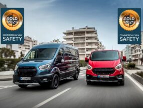 Ford Transit Custom със златно отличие от Euro NCAP за асистиращите си системи Ford Transit Custom