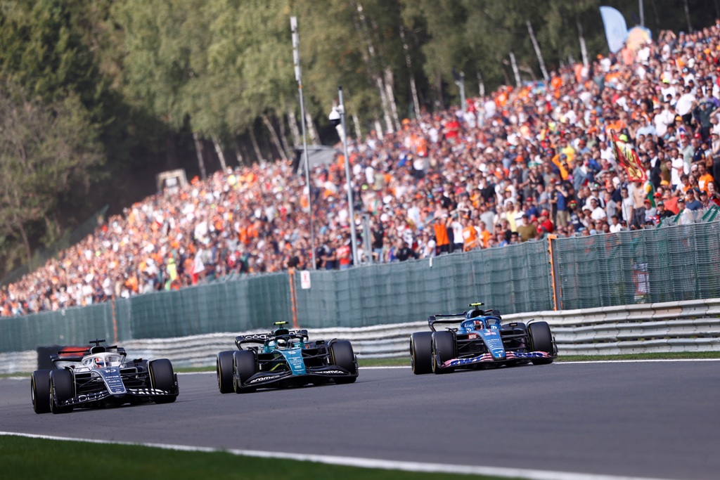 Formula 1 2022: Belgian GP Пиер Гасли, Себастиан Фетел, Естебан Окон