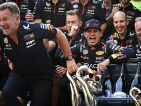 Кристиан Хорнер, Джонатан Уитли, Макс Верстапен, Ред Бул F1