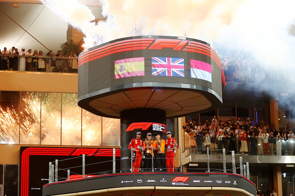 Formula 1 2024: Abu Dhabi GP Карлос Сайнц, Ландо Норис, Шарл Льоклер, Зак Браун